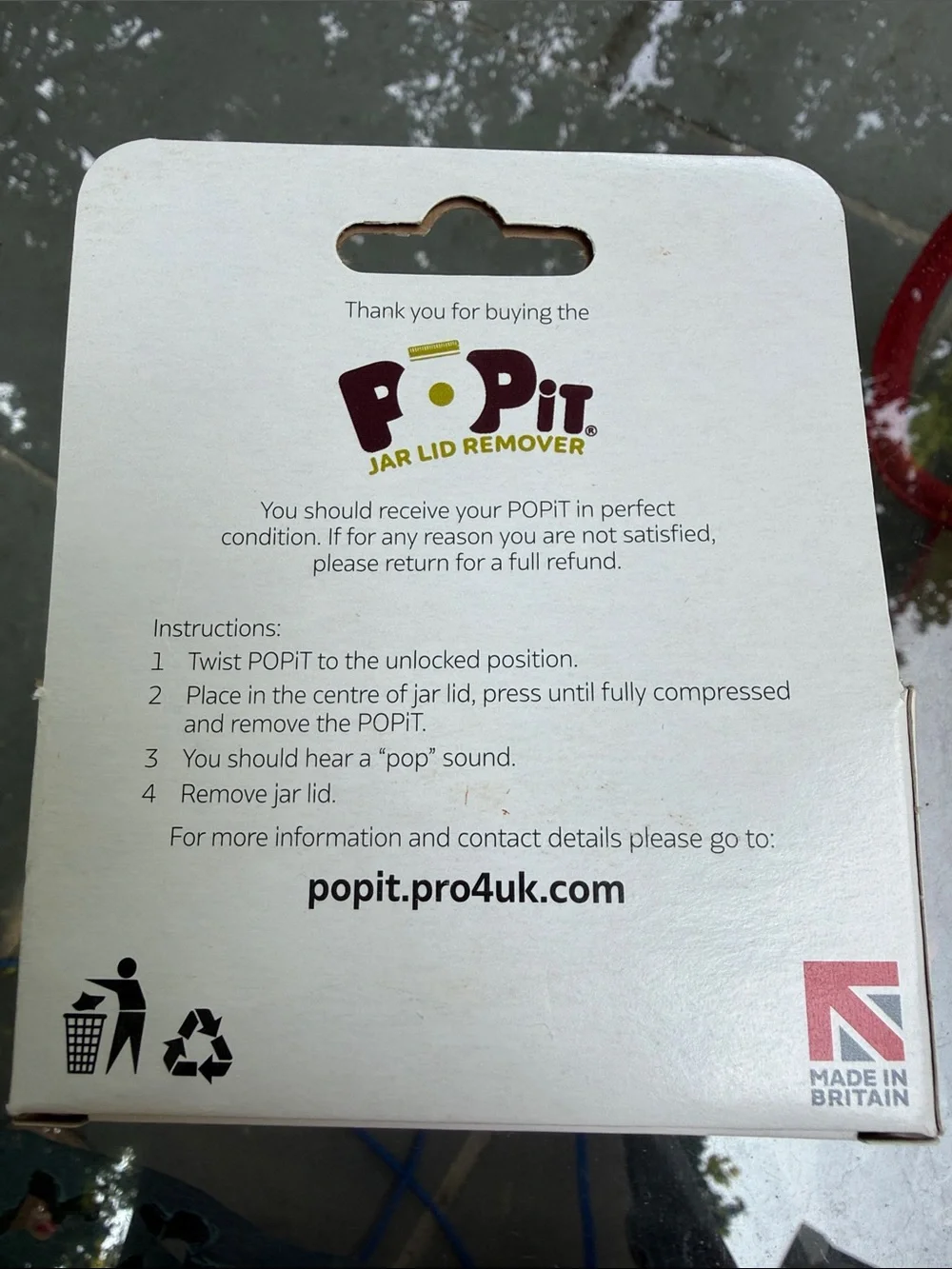 PopIt jar lid